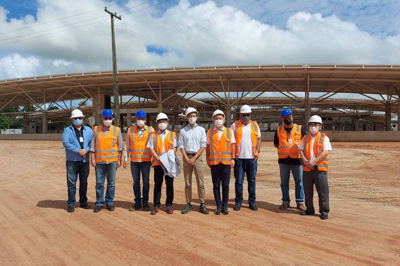 Equipe técnica Núcleo de Gerenciamento de Transporte Metropolitano e a comitiva oficial do governo japonês