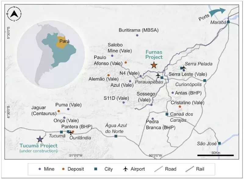Ero Copper e Vale Base Metals se unem para novo projeto Furnas no Pará