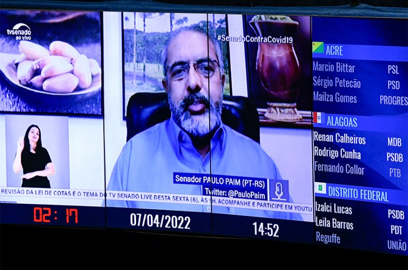 O senador Paulo Paim (PT-RS) cobrou a aprovação do projeto pela Câmara dos Deputados - Roque de Sá/Agência Senado