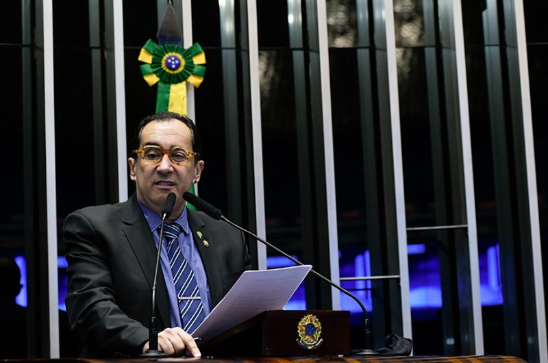 O senador Jorge Kajuru (Podemos-GO) elogiou a decisão do ministro Jesuíno Rissato, do STJ, que negou pedido de suspensão do júri popular da morte do jornalista - Geraldo Magela/Agência Senado