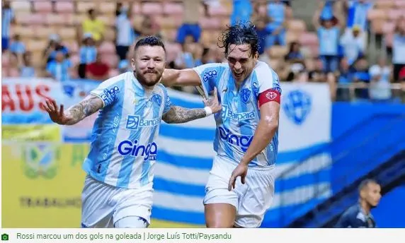 Paysandu vence Manaus por 4 a 1 e avança às semifinais da Copa Verde. Gols de Borasi, Rossi, Pedro Delvalle e Giovanni garantem a goleada.