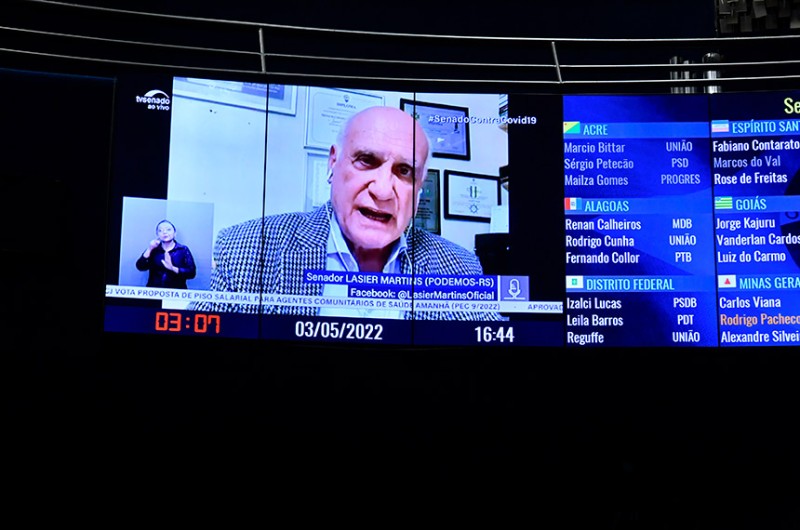 O senador Lasier Martins (PODEMOS-RS) elogiou o presidente do Senado, Rodrigo Pacheco, por encontro com Luiz Fux para tratar da harmonia entre os poderes - Waldemir Barreto/Agência Senado