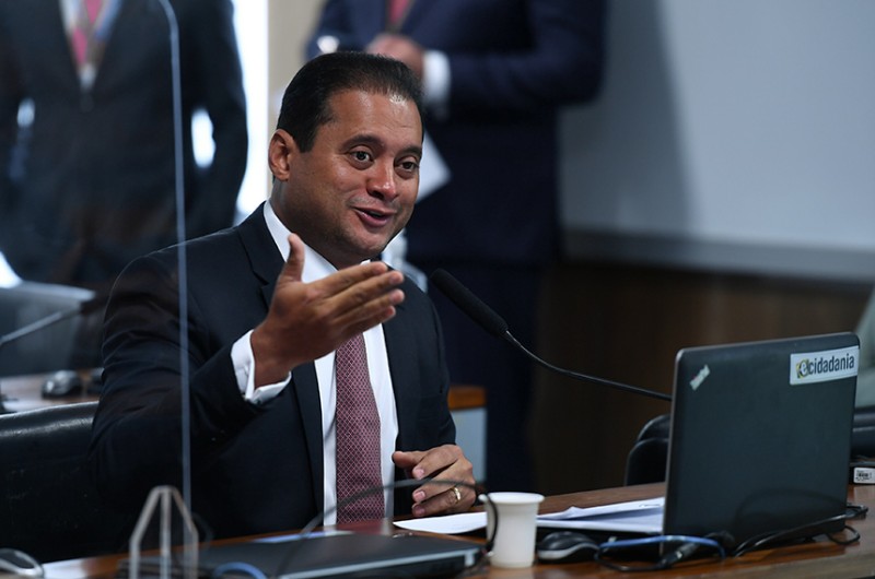 Weverton na reunião da CCJ nesta quarta: relator defendeu aprovação da proposta, que altera o Estatuto da Advocacia - Edilson Rodrigues/Agência Senado