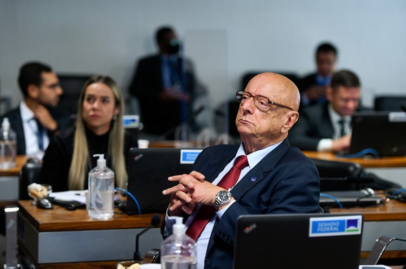 Esperidião Amin defendeu aprovação de seu relatório, favorável ao texto do acordo - Edilson Rodrigues/Agência Senado
