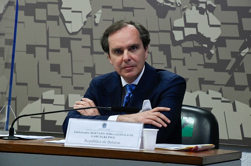 A indicação do diplomata Bernard Jorg Leopold de García Klingl para a embaixada brasileira em Belarus foi aprovada por 40 votos a 3 - Edilson Rodrigues/Agência Senado