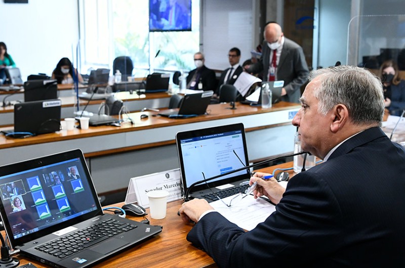 O senador Izalci Lucas (PSDB-DF) fez a leitura do relatório, louvou a iniciativa e lembrou o alto número de suicídios entre policiais, professores e jovens - Geraldo Magela/Agência Senado