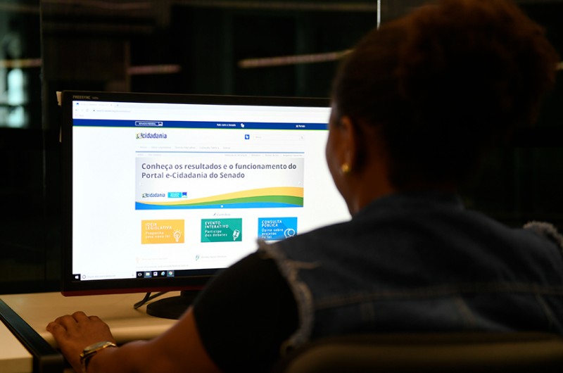 O e-Cidadania foi citado como exemplo de inovação em relatório conjunto da União Interparlamentar e do Programa das Nações Unidas para o Desenvolvimento (Pnud) - Roque de Sá/Agência Senado