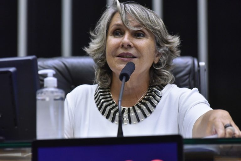 Deputada Erika Kokay, a primeira signatária do projeto - (Foto: Zeca Ribeiro/Câmara dos Deputados)