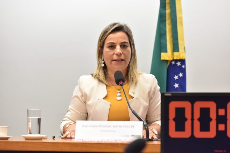 Katia Sastre: é necessário discutir o incentivo à prática do tiro pelos PMs nos estados - (Foto: Zeca Ribeiro/Câmara dos Deputados)