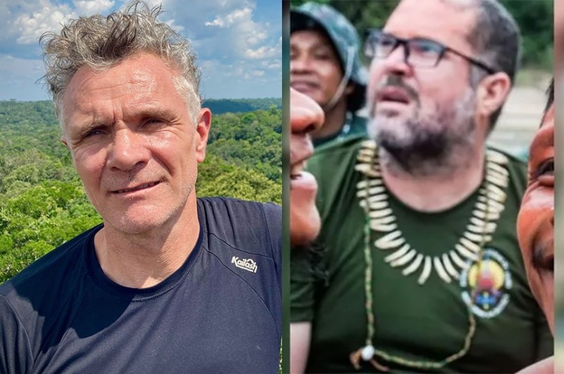 O jornalista Dom Phillips e o indigenista Bruno Pereira, que desapareceram no dia 5 na Amazônia - Agência Senado