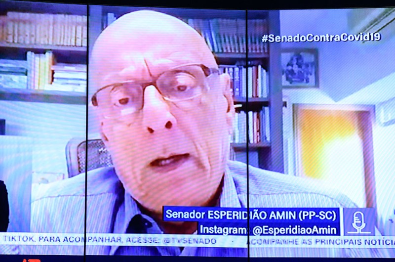 O senador Esperidião Amin disse que sua emenda compensa os estados que foram "menos afoitos" na cobrança do ICMS aplicando alíquotas "mais civilizadas". - Jefferson Rudy/Agência Senado