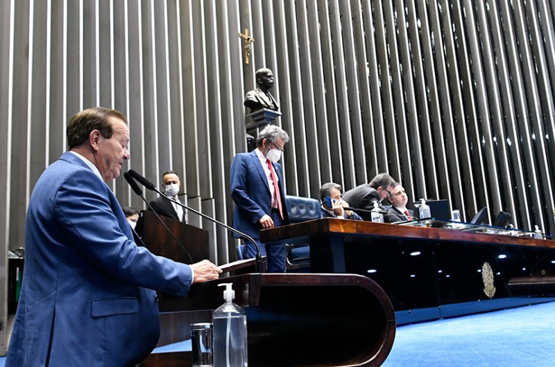 Plenário do Senado durante votação da MP, que liberou recursos para obras em pontes e contenção de encostas - Waldemir Barreto/Agência Senado