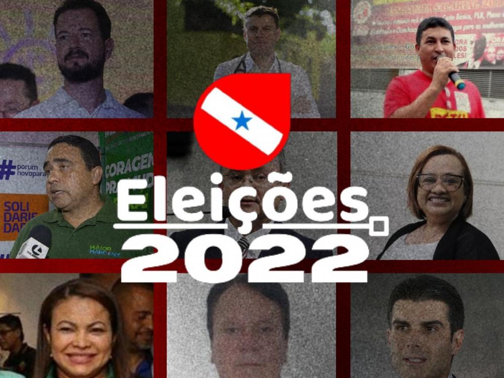 Confira os candidatos abaixo das ELEIÇÕES de 2022 ao governo do Pará. | Reprodução
