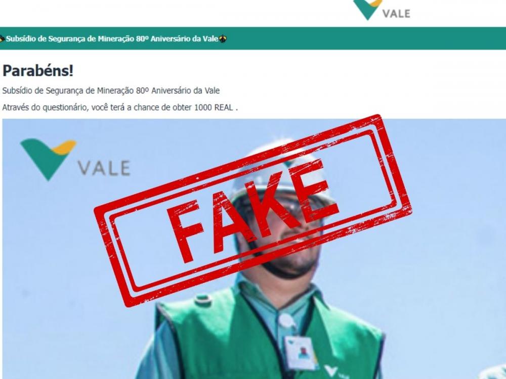 Alerta de golpe: notícia sobre subsídio de segurança da mineração é falsa
