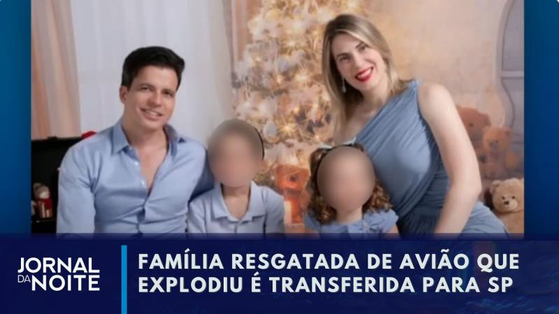 Família que sobreviveu a queda de avião é transferida para SP